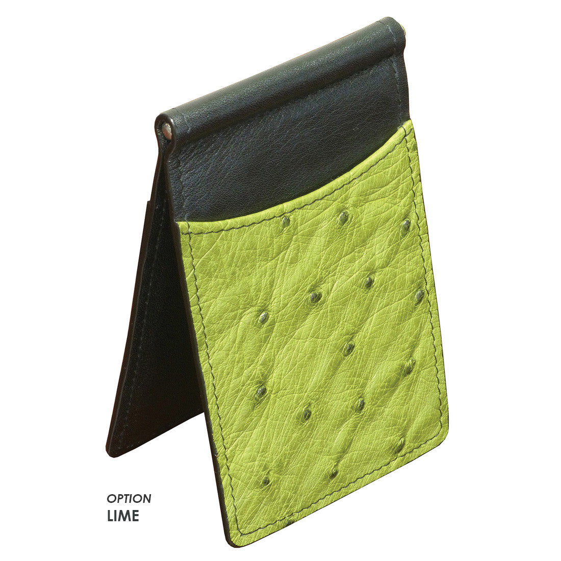 Authentic Ostrich Skin Bi-Fold Wallet